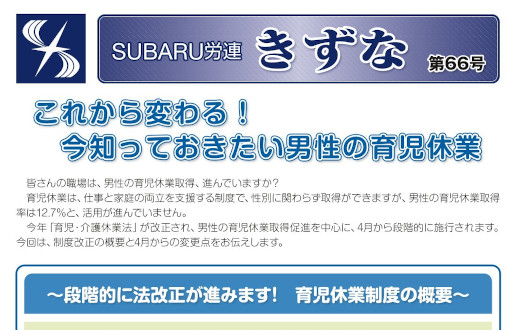 「ろうれん通信」きずな66号を掲載しました。